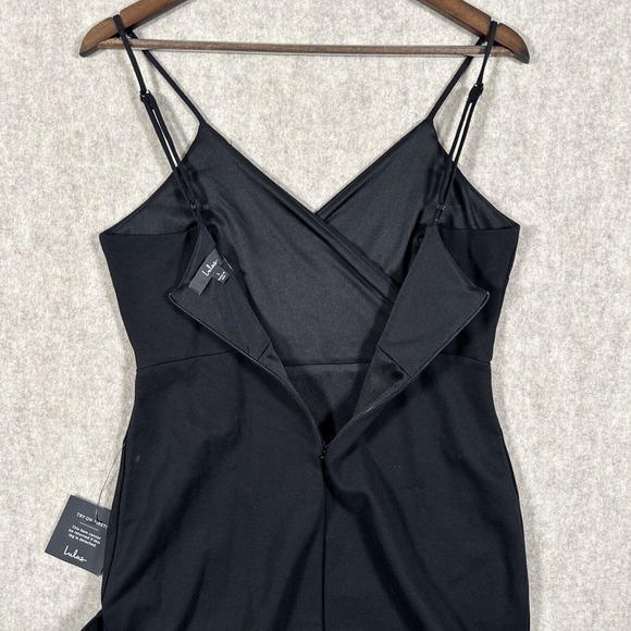 Lulus Dress Womens Large‎ Black Sealed With a Kiss Bodycon Casual Black Dress - Picture 8 of 12